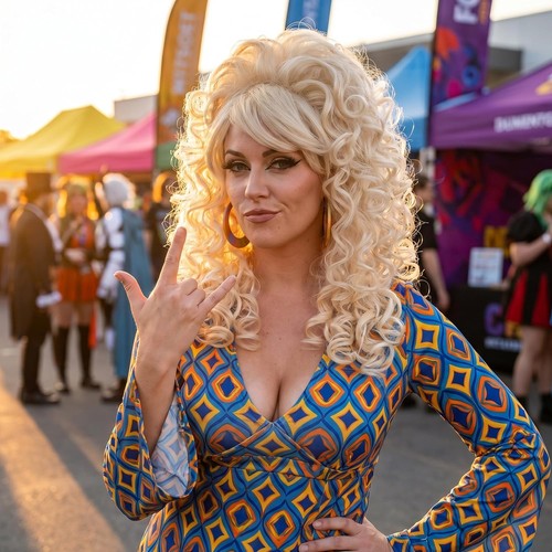 70s 80s long - curly, blonde